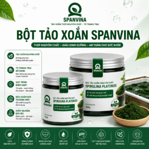 BỘT TẢO XOẮN SPIRULINA NGUYÊN CHẤT SẤY THĂNG HOA 200G